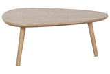 PEGANE Table Basse, Table de Salon en Bois de pin Coloris Naturel - Longueur 80 x Profondeur 56 x Hauteur 33 cm