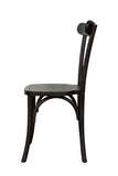 Biscottini Chaises de salle à manger bois massif 90x44x43 cm - Chaise cuisine et salon - Chaises en bois d'extérieur et intérieur - Chaise rustique Cross - Chaise rembourrée en bois vintage