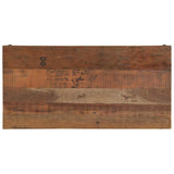 vidaXL Table Basse Marron 110 x 55 x 40 cm Bois de récupération Massif, Table Basse Rustique, rectangulaire, Meuble Fait Main, Bois Dur, déco Vintage, Design Solide pour Salon