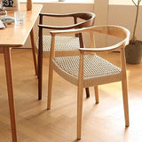 Chaise Décontractée Vintage, Chaises Modernes Du Milieu Du Siècle Pour Salle À Manger Chaise Rattan Des Fauteuils En Bois Massif Salle D'étude, Chaise De Loisirs Des Clubs De Bureau ( Couleur : Wood-A