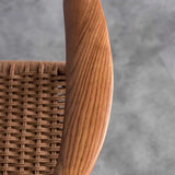 Chaise Décontractée Vintage, Chaises Modernes du Milieu du Siècle pour Salle À Manger Chaise Rattan des Fauteuils en Bois Massif Salle D'étude, Chaise De Loisirs des Clubs De Bureau (Couleur : Walnut