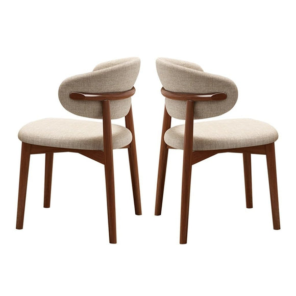 Chaises de Salle à Manger en Bois, Chaise d'appoint rembourrée, chaises de Cuisine de Ferme avec siège rembourré et Cadre en Bois, Chaise de Salle à Manger sans accoudoirs du Milieu du siècl