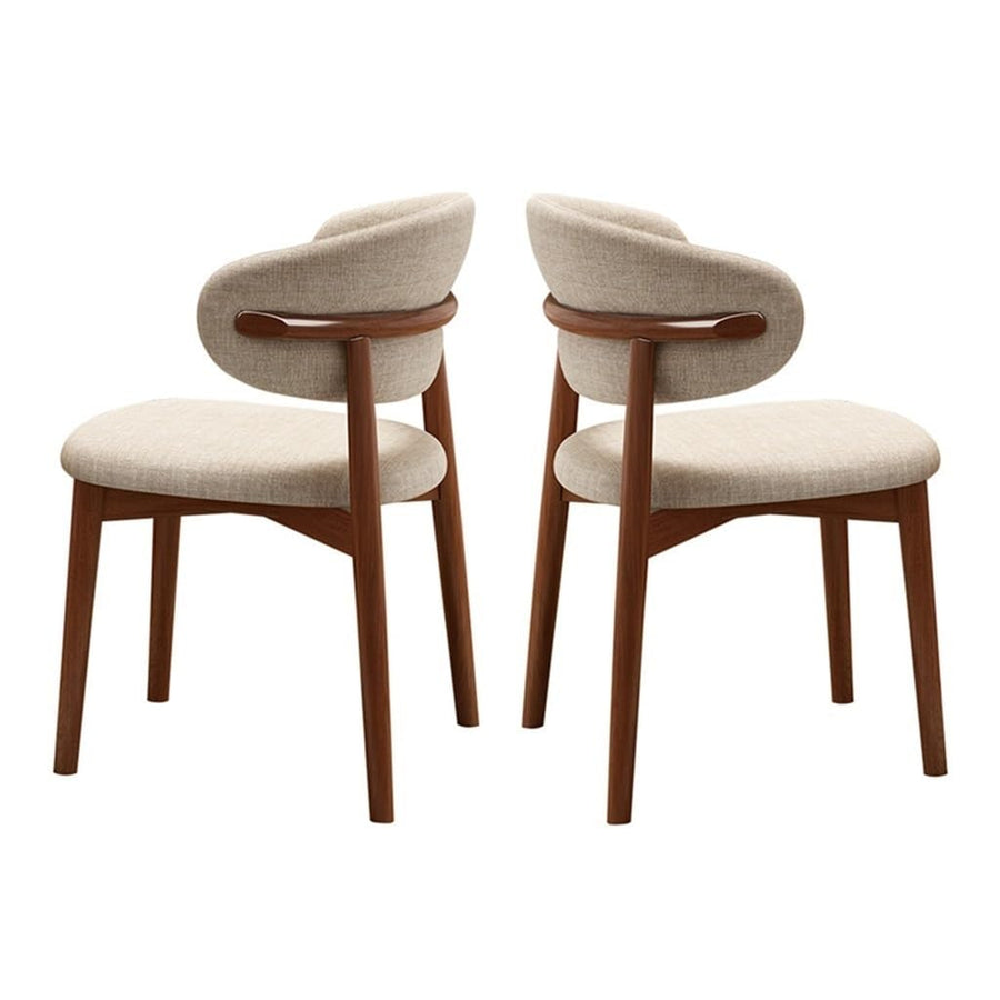 Chaises de Salle à Manger en Bois, Chaise d'appoint rembourrée, chaises de Cuisine de Ferme avec siège rembourré et Cadre en Bois, Chaise de Salle à Manger sans accoudoirs du Milieu du siècl