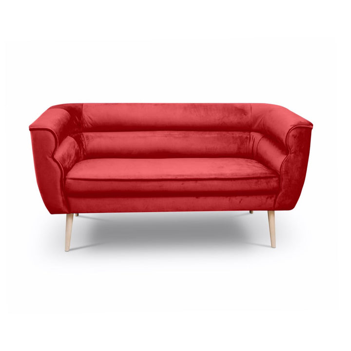BETTSO MARO2 Sofa - Canapé 2 Places - Fauteuil Relax - Petit Canapé - Mini Canapé pour Salon, Chambre - Fauteuil Lounge - Canapé Rembourré - Velours Rouge BETTSO MARO2 Sofa - Canapé 2 Places - Fauteuil Relax - Petit Canapé - Mini Canapé pour Salon, Chambre - Fauteuil Lounge - Canapé Rembourré - Velours Rouge