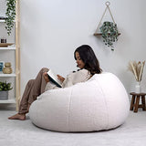 Icon Pouf Fauteuil en Sherpa, Pouf Geant de Salon, Pouf pour Adultes