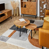 HOME DECO FACTORY - HD7412 - Table Gigogne Felix x2, Mobilier, Table d'Appoint, Table Basse