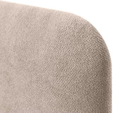 DHOME Tête de Lit Capitonnée Unie Arrondie en Tissu Aqualine avec Pieds pour Mur Têtes de Lit Acoustiques Absorbantes Tête de Lit Chambre à Coucher (Beige, 180cm Dual)