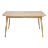 Miliboo Table Extensible rallonges intégrées rectangulaire en Bois Clair chêne L140-170 cm ANK