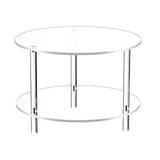 Table basse en acrylique – Tables basses rondes en verre | Table centrale ronde moderne | Décoration esthétique de la maison | Meubles modernes en acrylique pour la maison, le studio, l'hôtel et