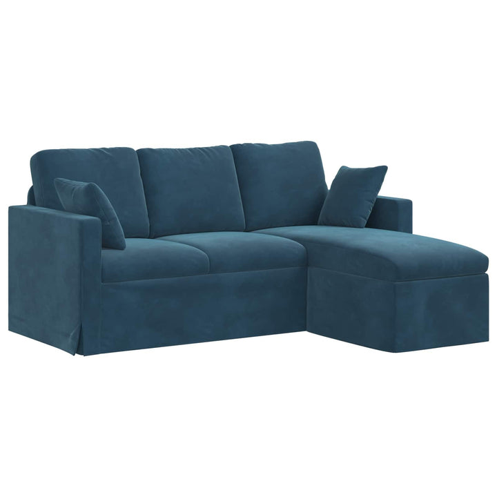 vidaXL Canapé Bleu 198 x 134 x 80 cm Velours, Canapé de Salon, canapés modulables Modernes, Fauteuil Ergonomique, loveseat en Velours élégant, Design sectionnel résistant vidaXL Canapé Bleu 198 x 134 x 80 cm Velours, Canapé de Salon, canapés modulables Modernes, Fauteuil Ergonomique, loveseat en Velours élégant, Design sectionnel résistant