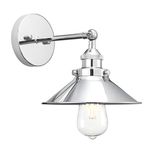 Pathson Applique Murale Industrielle Lampe de Plafond de Style Edison Métal Plafonnier Rétro avec Rotation à 180 Degrés, 20cm