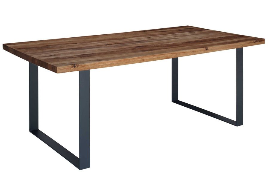 Table à Manger 160x90cm - Bois Massif de chêne Lombard huilé (Tabacco Brown) - MONTREUX #313 Table à Manger 160x90cm - Bois Massif de chêne Lombard huilé (Tabacco Brown) - MONTREUX #313