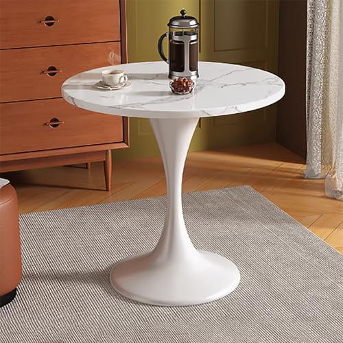 GNYVZXPLQ Table d GNYVZXPLQ Table d'appoint Sofa, Table d'appoint Tulipe sur Pied Style Milieu de siècle, Multicolore, 50 x 100 x 73 cm(White2,35.4 * 28.7in)