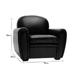 Miliboo Fauteuil Vintage Cuir Marron Club