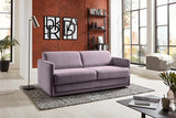 Atlantic Home Collection Limone Canapé-lit rembourré de qualité supérieure, Lilas, pour Dormir Longtemps, avec Surface de Couchage 140 x 200 cm, 181 x 93 x 90 cm (l x p x h), Bois, BxTxH: 181x93x80cm