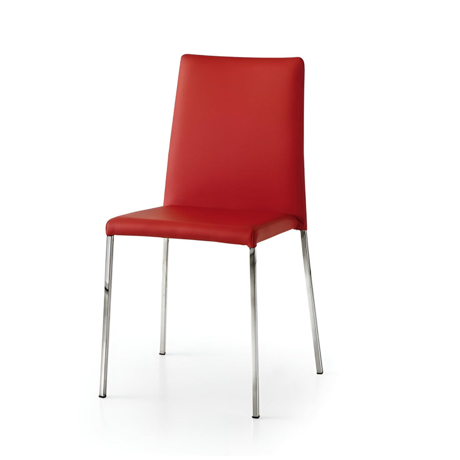 Mar.c.a. Design Sedia Chaise, Cuir synthétique, Rouge, 42x42x90 Mar.c.a. Design Sedia Chaise, Cuir synthétique, Rouge, 42x42x90