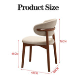 Chaises de Salle à Manger en Bois, Chaise d'appoint rembourrée, chaises de Cuisine de Ferme avec siège rembourré et Cadre en Bois, Chaise de Salle à Manger sans accoudoirs du Milieu du siècl