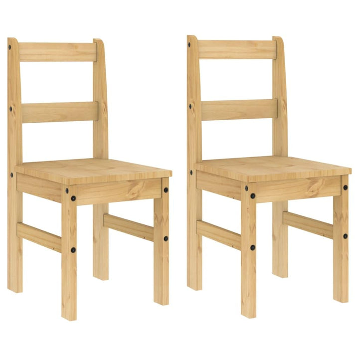 vidaXL Lot de 2 Chaises à Manger, Sièges à Dîner, Chaises de Repas, Meubles de Salle de Séjour Cuisine Maison Intérieur, Bois Massif de Pin vidaXL Lot de 2 Chaises à Manger, Sièges à Dîner, Chaises de Repas, Meubles de Salle de Séjour Cuisine Maison Intérieur, Bois Massif de Pin