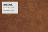 CAVADORE Big Sofa Mavericco Canapé rembourré, Taille XXL, Aspect Cuir, avec Coussin de Dossier et Coussin décoratif, 287 x 69 x 108 cm (l x H x P), en Microfibre, Cognac