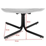 Kare Design - Fauteuil pivotant Velours Rouge Oscar