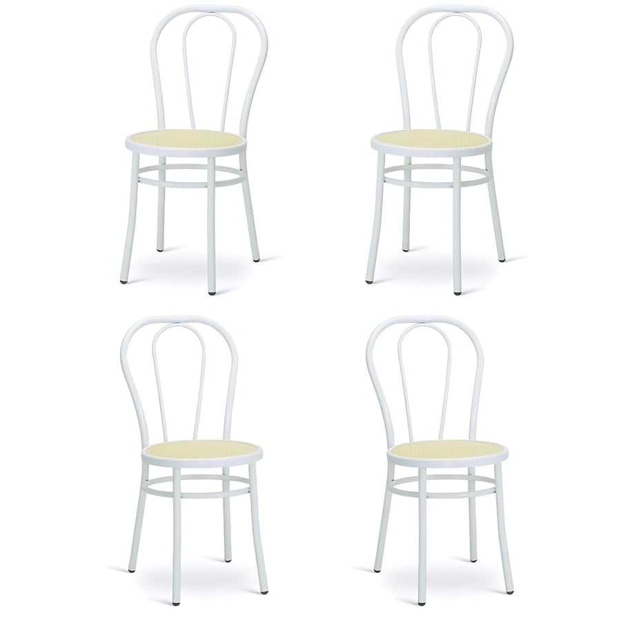 Tomaino - Chaise de cuisine en fer avec assise en paille - Ensemble de chaises de salle à manger Vienne pour restaurant, bar, Osteria, Trattoria Model Thonet, Bistrot (4, Blanc) Tomaino - Chaise de cuisine en fer avec assise en paille - Ensemble de chaises de salle à manger Vienne pour restaurant, bar, Osteria, Trattoria Model Thonet, Bistrot (4, Blanc)