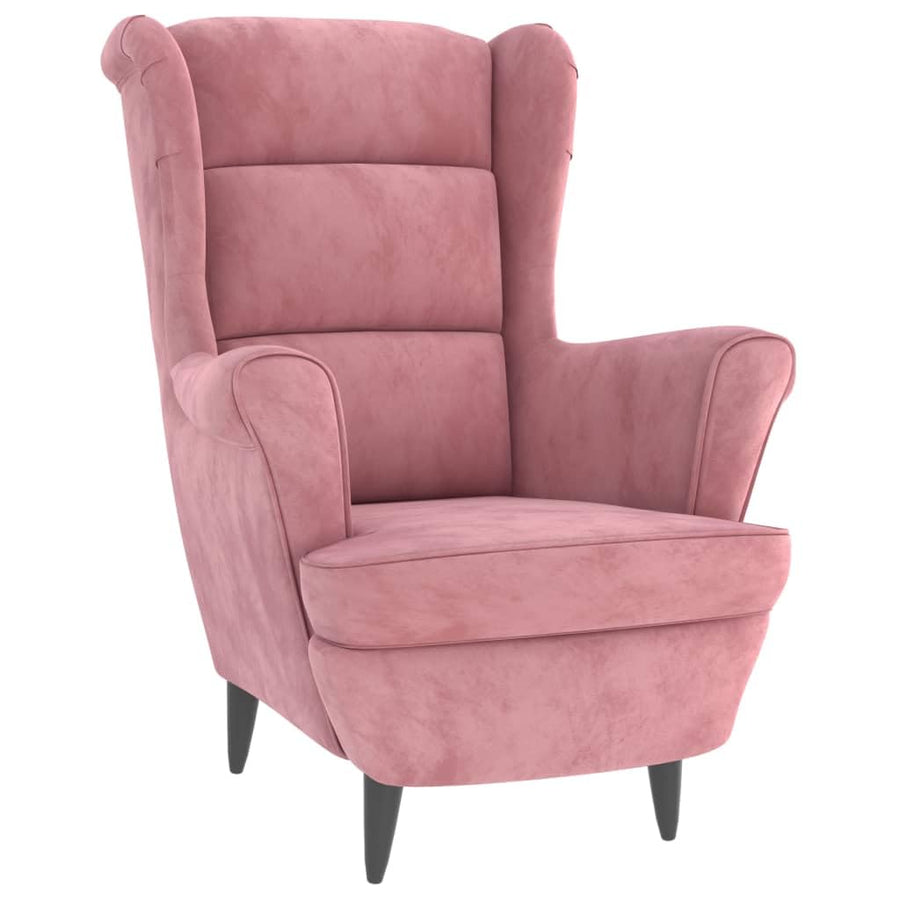 Bussandri Exclusive - Fauteuil velours rose Bussandri Exclusive - Fauteuil velours rose