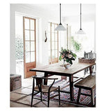 Chaise Wishbone du milieu du siècle – Chaise de salle à manger en bois massif avec accoudoirs, siège en chanvre, finition frêne et noyer, mobilier de maison expresso élégant pour les intérieurs