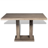 vidaXL Table en MDF Aspect chêne