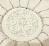 ARTIGIANATO VULCANO Pouf marocain en cuir