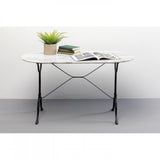 Kare design - Table bistrot marbre Ovale 120x60 cm