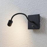 LED Applique Murale Mayar (Moderne) en Noir Métal e. a. pour Chambre à coucher (1 lampe,à), Applique, Lampe Murale, Eclairage, Luminaire Mural