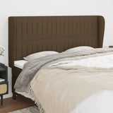 Foknhdi Tête de lit marron foncé avec oreilles 183 x 118 cm réglable en hauteur - Tissu mélèze - Rembourrée - Moderne - Pour chambre à coucher ou lit à sommier tapissier