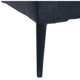 Furnhouse Ibbe Design - Canapé d'angle 3 places - En forme de L - Revêtement en cuir véritable - Ressorts ensachés - Rembourré - Pour le salon - Noir
