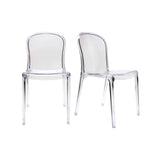 Chaises empilables Design Transparentes (Lot de 2) THALYSSE