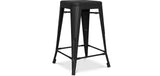 Iconik Interior Tolix Style Tabouret de Bar - Design Industriel - Acier Mat - 60cm - Nouvelle édition - Stylix Vert