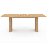 IDMarket - Table à Manger Extensible Rectangle Juliette 6-10 Personnes Pieds Lattes tasseau Bois Coloris chêne 160-200cm