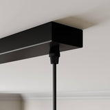 Lindby Suspension Arina à intensité variable (Moderne) en Noir Métal e. a. pour Salon & Salle manger (à 5 lampes, E14), Luminaire, Lampe Plafond, Luminaire Plafonnier, Suspendue