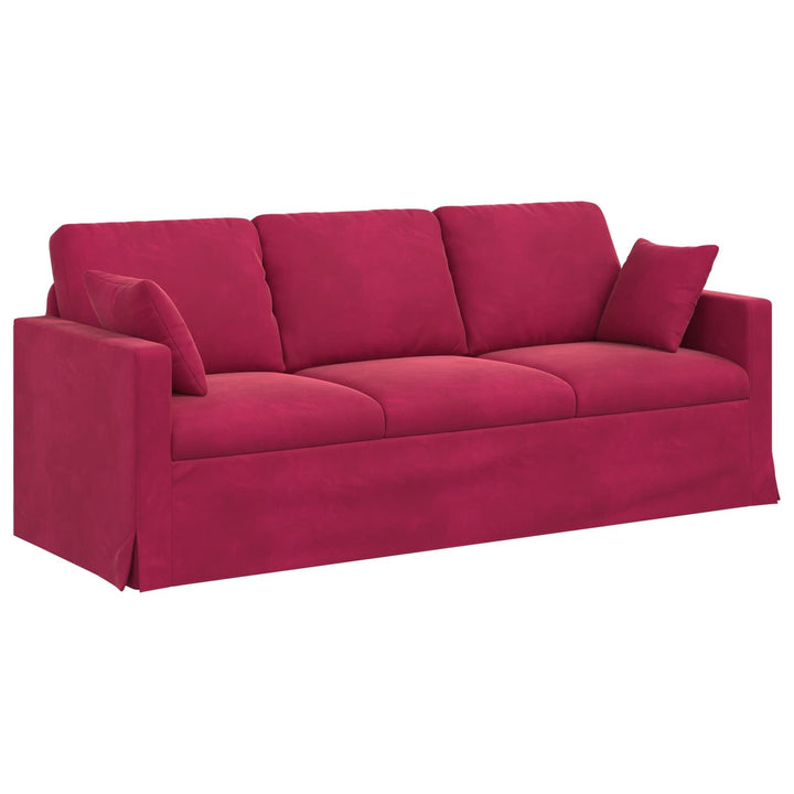 Foknhdi Canapé en velours, bordeaux, 198 x 78 x 80 cm, avec cadre en métal et accoudoirs en bois, petit canapé moderne pour salon, chambre à coucher, bureau Foknhdi Canapé en velours, bordeaux, 198 x 78 x 80 cm, avec cadre en métal et accoudoirs en bois, petit canapé moderne pour salon, chambre à coucher, bureau