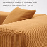 BEDOIN Combinaison de module de canapé de compression en éponge complète, canapé en tissu italien de petite taille, emballage sous vide, démontage et lavage marron, 260 x 100 x 62 cm