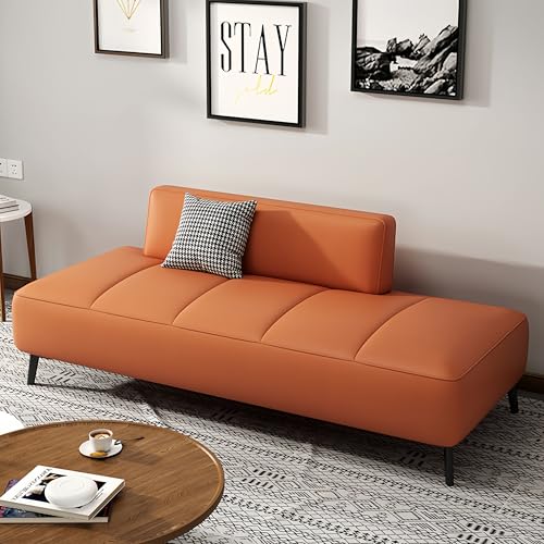 BEDOIN Petite Causeuse à balançoire, Fausse Cuir Moderne Mini canapé canapé Amoureuse Banc de canapé sans Bras avec arrière-extrémité Moderne du Banc de lit, pour la chambr D