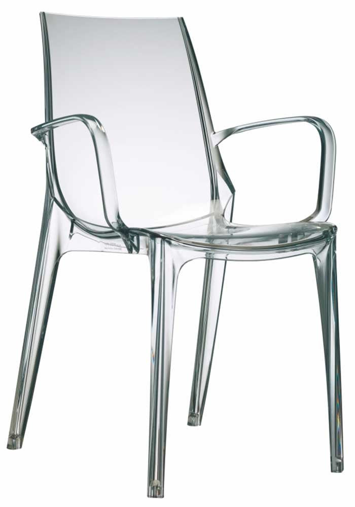 Scab Design Chaise Design avec accoudoirs Vanity Transparente Scab Design Chaise Design avec accoudoirs Vanity Transparente