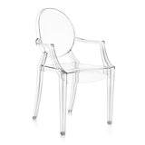 Kartell 4852B4 Chaise Louis Ghost Plastique (Transparent)