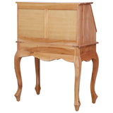 vidaXL Bureau Secrétaire Bureau Antique avec 9 Tiroirs et 2 Compartiments Ouverts Rangement Maison Intérieur 78x42x103 cm Bois d'Acajou Massif