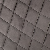 Atmosphera - Fauteuil Marlo Gris foncé en Velours