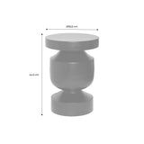 sweeek - Table d'appoint. Bout de canapé. Table de Chevet en métal Coloris Kaki. Alma. Ø30.5 x H 46.5cm