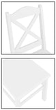 Erst-Holz Chaise de Cuisine, Chaise de Salle à Manger, Chaise en pin Massif Blanc 90.71-20W