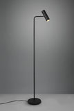 TRIO, Lampadaire, Marley 1xGU10, max.5,0 W Corps: Métal, noir mat L:23,0cm, H:151,0cm, P:39,0cm Interrupteur,IP20,Sans illuminant