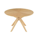 Miliboo Table à Manger Design Ronde chêne D120 cm DIELLI