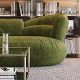 MPLFHSYOS Canapé Surdimensionné sans Ossature for Salon, Canapé sans Ossature avec Assise Profonde, Mousse À Mémoire De Forme Haute Densité, Aucun Assemblage Requis, Chenille(A,180CM)