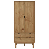 vidaXL Garde-Robe Armoire de Rangement Organisateur de Vêtements Meuble de Rangement Maison Intérieur 76,5x53x172 cm Bois Massif de Pin